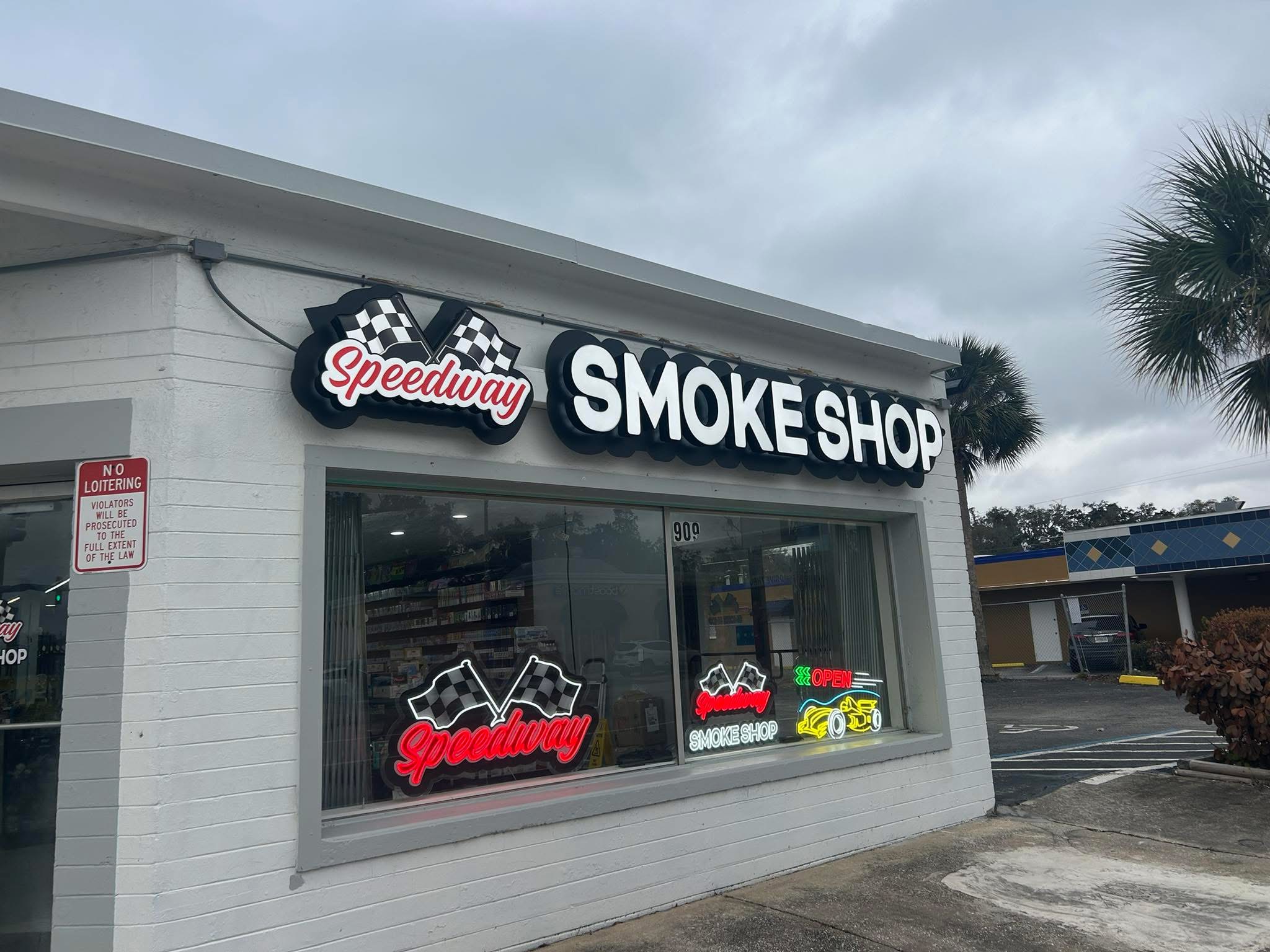 Speedway Smoke Shop channel letters